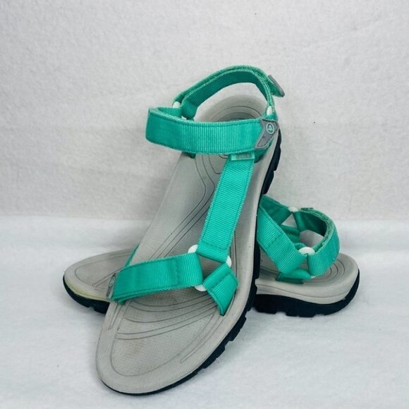 Atika Unisex Adults Maya AT-W110-EGR Blue Hiking Strappy Sandal Size W 8 M 7 - Picture 2 of 10